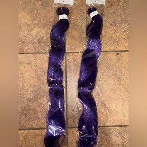 Vibrant Purple Hair Extensions